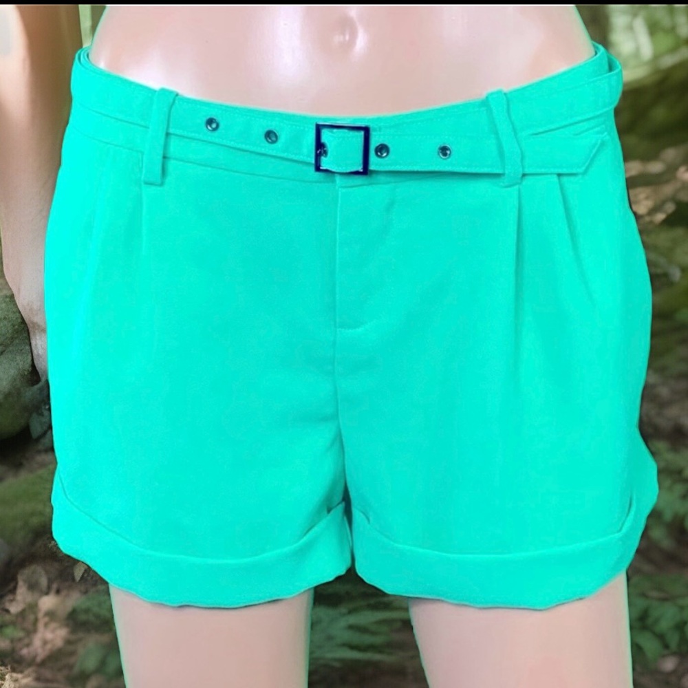 NWT JOIE Concetta' Belted Cuff Shorts - Picture 3 of 10